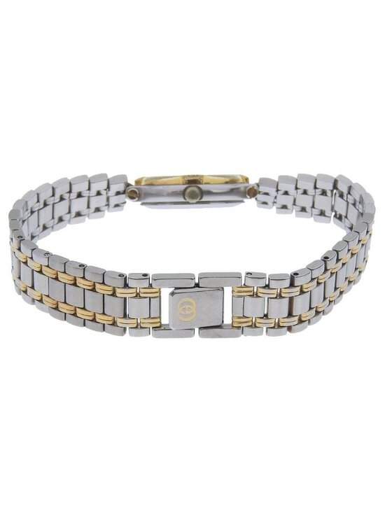Gucci Stainless Steel Gold Plated Quartz Analog Display Ivory Dial Watch main image 8